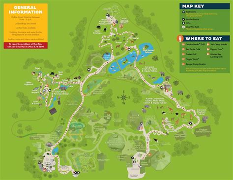 Map of Henry Doorly Zoo
